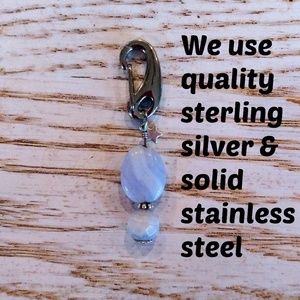 NEW Artisan Crafted Crystal Healing Pet Charm